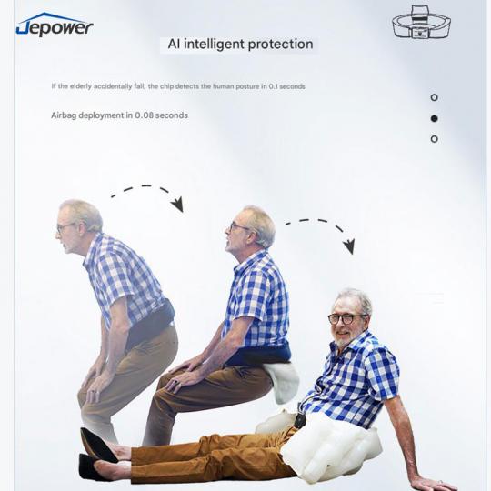 Connected safety belt