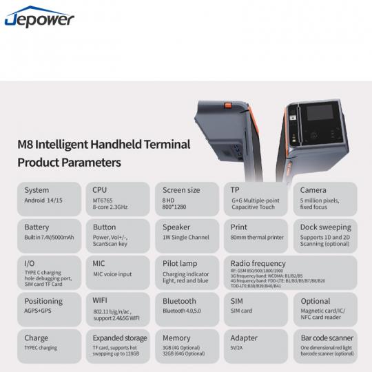 M8-All-in-One-Handheld-POS 80mm Printer