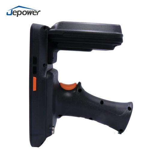  HT518-K55 UHF RFID handheld terminal front view with screen